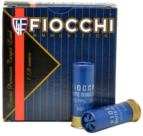 Fiocchi 12WRSL75 Exacta Target White Rino Super Light 12 Gauge 2.75" 1/8 Oz 1150 Fps 7.5 Shot 25 Bx/10 Cs