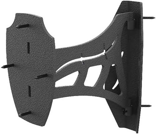 Skull Hooker Corner Shoulder Mount Black