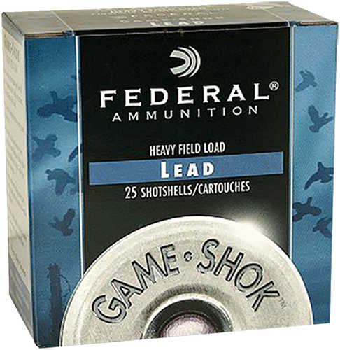 12 Gauge 2-3/4" Lead #4  1-1/8 oz 25 Rounds Federal Shotgun Ammunition