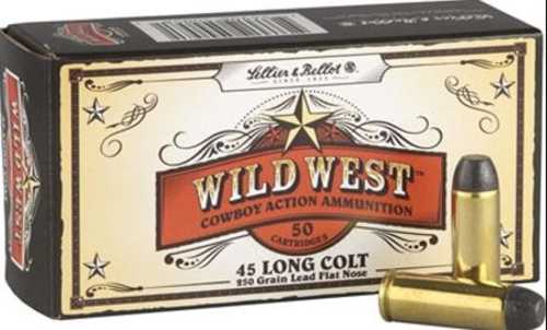 45 Colt 250 Grain Lead 50 Rounds Sellior & Bellot Ammunition
