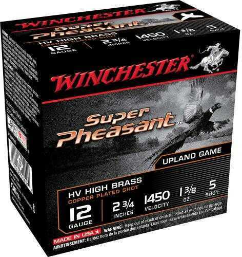 12 Gauge 2-3/4" Lead #5  1-3/8 oz 25 Rounds Winchester Shotgun Ammunition