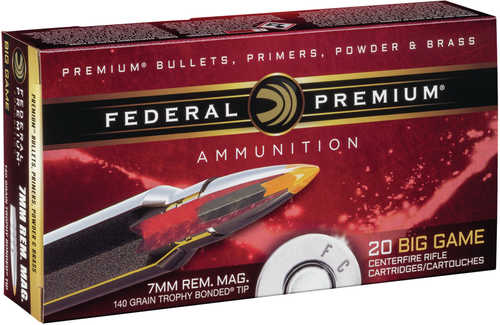 7mm Rem Mag 140 Grain Ballistic Tip 20 Rounds Federal Ammunition 7mm Remington Magnum