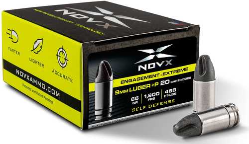 NOVX ENG EXT 9MM+P 65GR LF 20BX