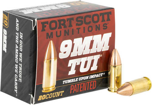 9mm Luger 80 Grain Copper 20 Rounds Fort Scott Munitions Ammunition