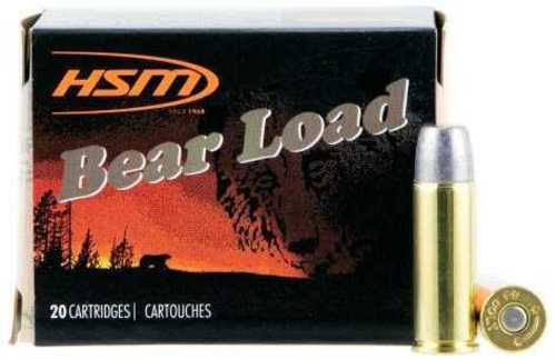 HSM Bear Load Hard Cast Handgun Ammunition .45 Colt 325Gr WFN Gas Check 1155 Fps 20/ct