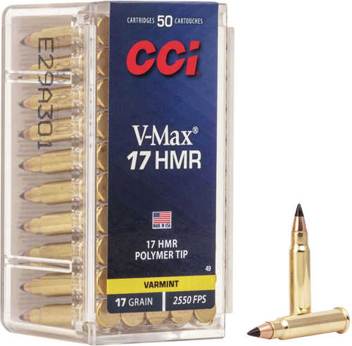 17 HMR Grain Ballistic Tip 50 Rounds CCI Ammunition