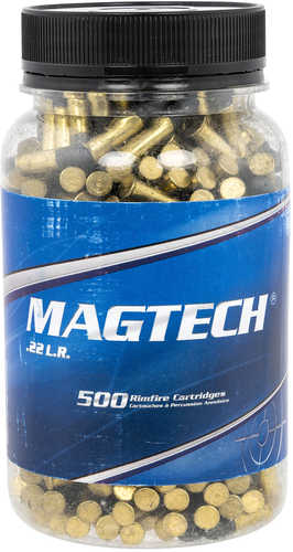 Magtech 22 LR 40 gr Lead Round Nose (LRN) Ammo 500 Bottle