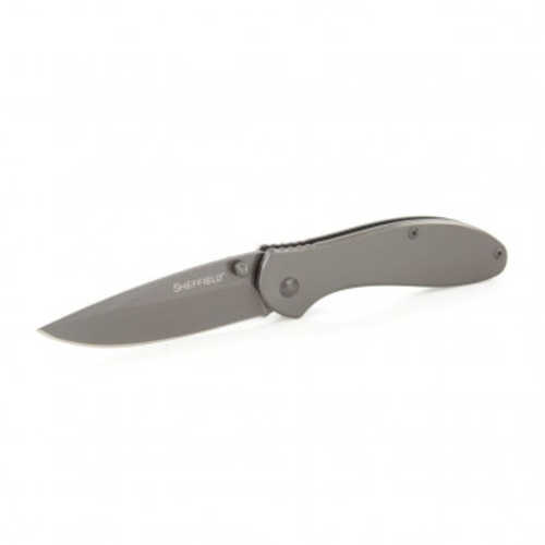 Sheffield Alloy Berda 3in Drop Asst Knife Grey Tit