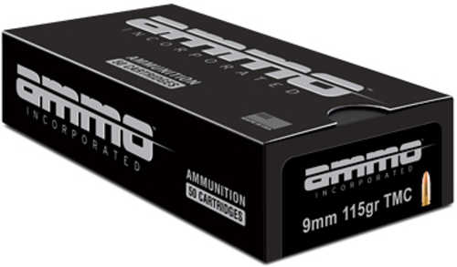 9mm Luger 115 Grain TMC 50 Rounds Ammo Inc Ammunition