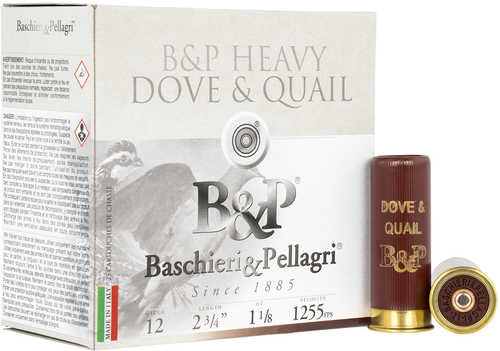B&P 12B18D9 Dove & Quail 12 Gauge 2.75" 1 1/8 Oz 1255 Fps 9 Shot 25 Round Box