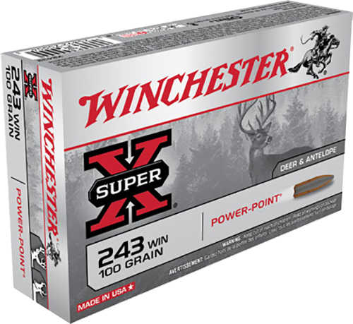 243 Win 100 Grain Soft Point 20 Rounds Winchester Ammunition