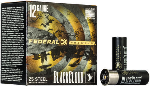 12 Gauge 3" Steel #4  1-1/4 oz 25 Rounds Federal Shotgun Ammunition