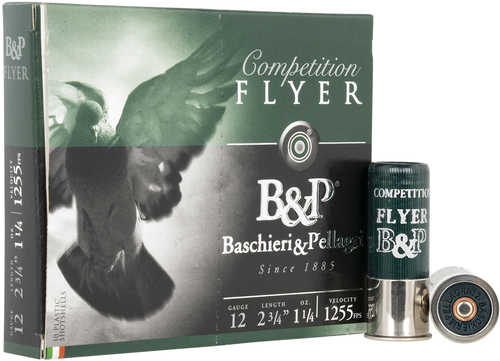 B&P Flyer 12 Gauge 2.75" 1 1/4 oz 1255 fps 7.5 Shot 100 Rounds (Sold by Case)