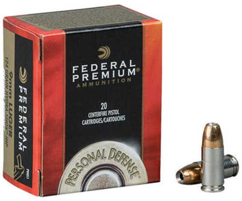 9mm Luger 124 Grain Hollow Point 20 Rounds Federal Ammunition 9mm Luger
