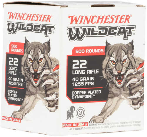 22 Long Rifle 40 Grain Lead 500 Rounds Winchester Ammunition