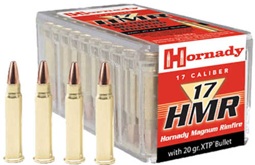 Hornady 17 HMR 20 Grain Hollow Point XTP (Extreme Terminal Performance) Ammunition 50 Rounds Per Box Md: 83172