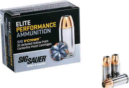 Sig Sauer 9mm 147 Grain JHP VCrown Subsonic Ammo 20 Rounds Per Box E9MMA3-20