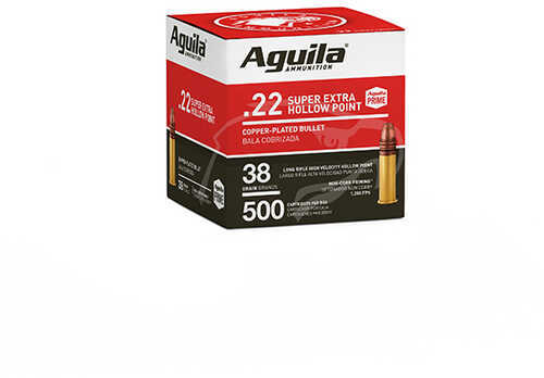 22 Long Rifle 38 Grain Lead 500 Rounds Aguila Ammunition