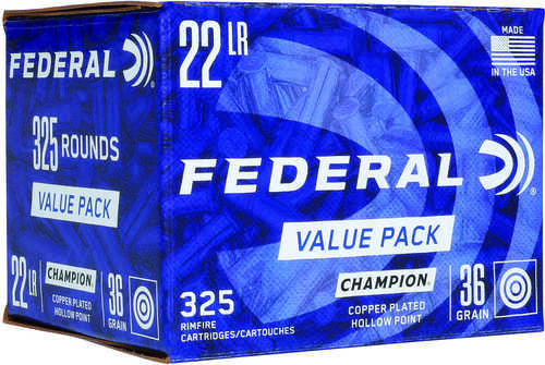 22 Long Rifle 36 Grain Hollow Point 325 Rounds Federal Ammunition