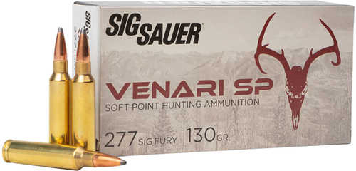 Sig Sauer V277SFSP130-20 Venari 277 Sig Fury 130 Gr 2710 Fps Soft Point (SP) 20 Bx/10 Cs
