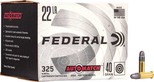 22 Long Rifle 40 Grain Soft Point 325 Rounds Federal Ammunition