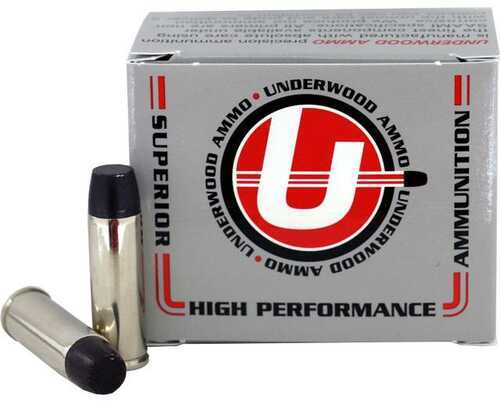 Underwood Ammo Lead Wide Long Nose Gas Check Handgun Ammuniton 41 Rem Mag 265Gr SP 1350 Fps20/ct
