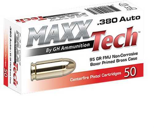 MAXXTECH 380 Auto Handgun Ammo 50 Round Box