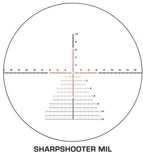 Swampfox Kentucky Long Precision 4-24x50 Rifle Scope FFP Sharpshooter Mil Reticle Black