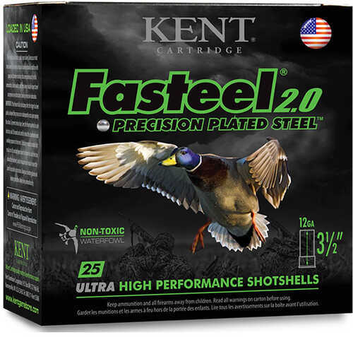 Kent Fasteel 12 Gauge 2-3/4" 1-1/16 oz Number 2 Shot 25 Round