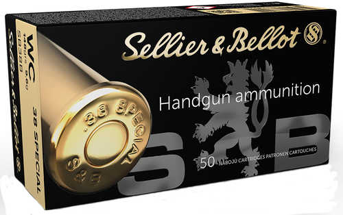 Sellier & Bellot 38 Special 148 gr Wadcutter Ammo 50 Round Box