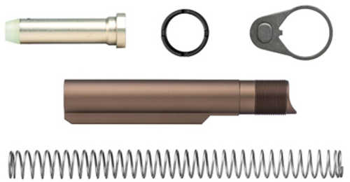 Aero Precision Enhanced Carbine Buffer Kit Buffer Tube Complete Assembly Anodized Finish Kodiak Brown Fits AR10