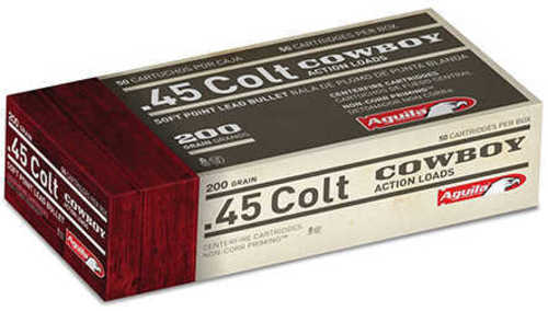 45 Colt 200 Grain Lead 50 Rounds Aguila Ammunition