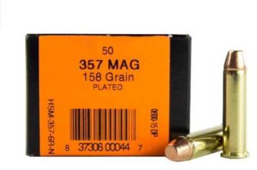 HSM Training Handgun Ammunition .357 Magnum 158 Grain 50 Rounds Per Box