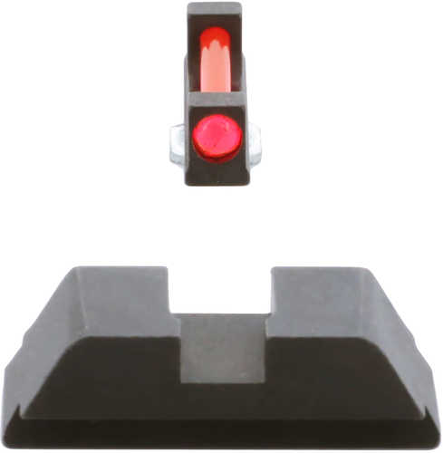AmeriGlo Fiber Combination Set for Glock 171922-2426-2733-3537-39 Gen1-4 Red Front Black Rear