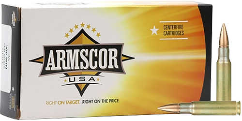 308 Win 168 Grain Hollow Point 20 Rounds Armscor Ammunition 308 Winchester