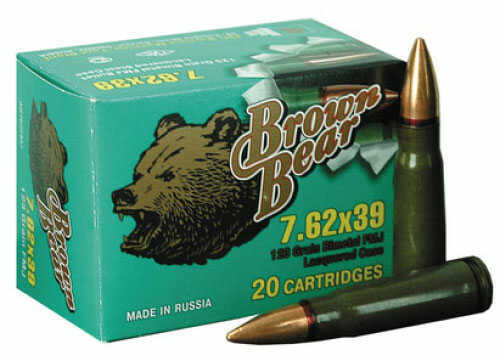 7.62X39mm 123 Grain Full Metal Jacket 700 Rounds BEAR Ammunition