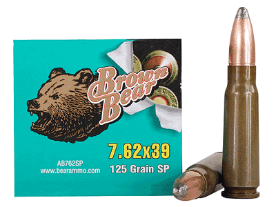 Bear Ammunition 7.62X39 125 Grain SP Poly Case 500 Rd Case AP7.62SP