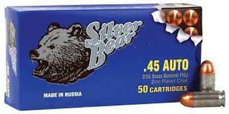 45 ACP 230 Grain Full Metal Jacket 50 Rounds BEAR Ammunition