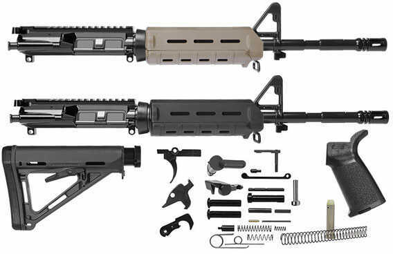 AR-15 A3 Del-Ton 16" M4 Kit With Magpul MOE Flat Dark Earth Furniture Less Lower Receiver