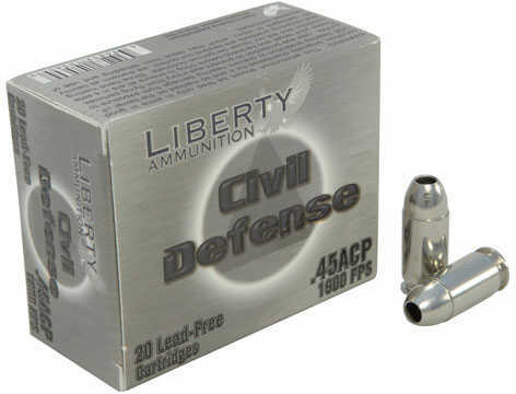 45 Colt 78 Grain Hollow Point 20 Rounds Liberty Ammunition