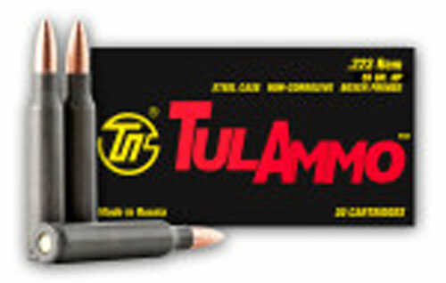 223 Rem 55 Grain Full Metal Jacket 40 Rounds TULA Ammunition 223 Remington