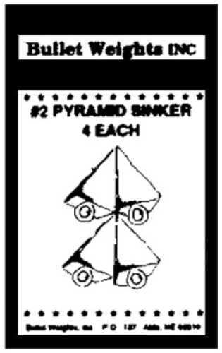 BW PYRAMID SINKERS 2oz 8BG 6BG/CTN