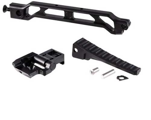 Jmac Customs 8-inch Raised Arm BAR With Folding Buttplate Aluminum Black