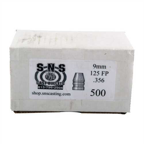 SNS Cast Bullet 9MM .356 125 Grains FP