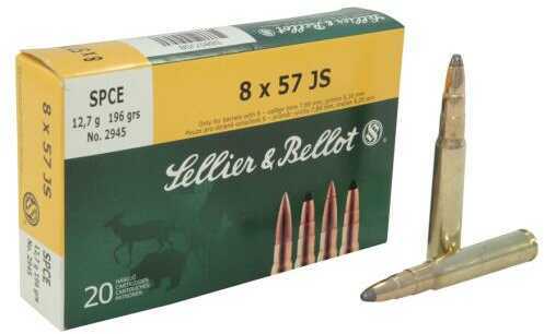 8mm Mauser 196 Grain Full Metal Jacket 20 Rounds Sellior & Bellot Ammunition