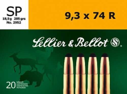 9.3X74R 285 Grain Soft Point 20 Rounds Sellior & Bellot Ammunition