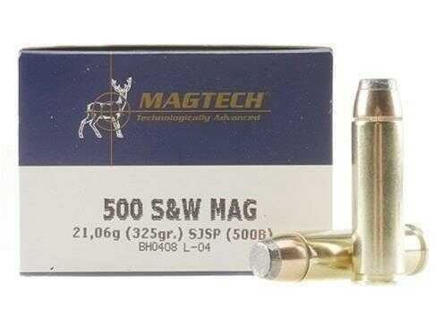 500 S&W 325 Grain Full Metal Jacket 20 Rounds MAGTECH Ammunition