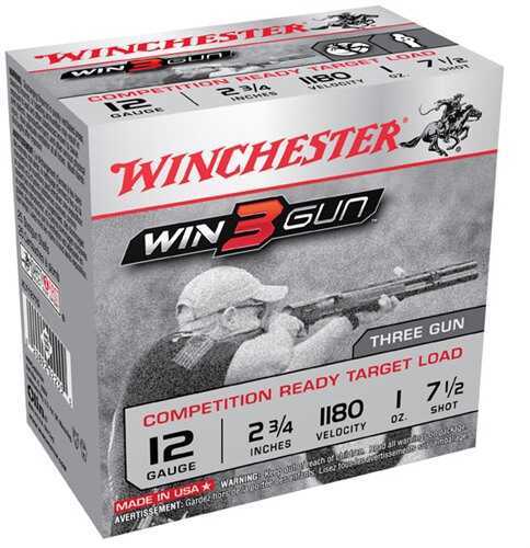 12 Gauge 2-3/4" Lead 7-1/2  1 oz 25 Rounds Winchester Shotgun Ammunition