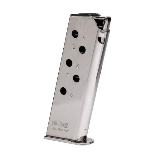 Walther Magazine PPK 380 ACP 6-Round Nickel 2246009