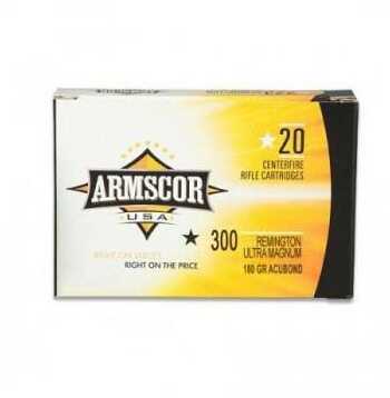 300 Rem Ultra Mag 180 Grain AccuBond 20 Rounds Armscor Ammunition Remington Magnum